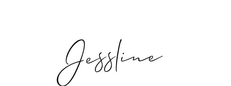 The best way (Allison_Script) to make a short signature is to pick only two or three words in your name. The name Jessline include a total of six letters. For converting this name. Jessline signature style 2 images and pictures png