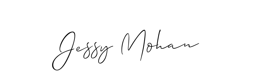 How to make Jessy Mohan signature? Allison_Script is a professional autograph style. Create handwritten signature for Jessy Mohan name. Jessy Mohan signature style 2 images and pictures png
