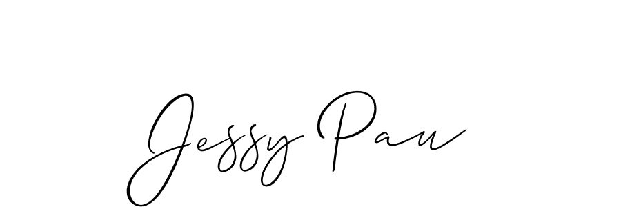 Jessy Pau stylish signature style. Best Handwritten Sign (Allison_Script) for my name. Handwritten Signature Collection Ideas for my name Jessy Pau. Jessy Pau signature style 2 images and pictures png