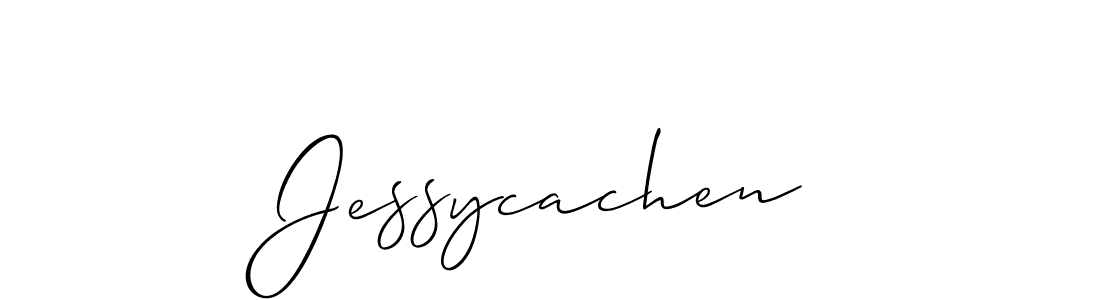 if you are searching for the best signature style for your name Jessycachen. so please give up your signature search. here we have designed multiple signature styles  using Allison_Script. Jessycachen signature style 2 images and pictures png