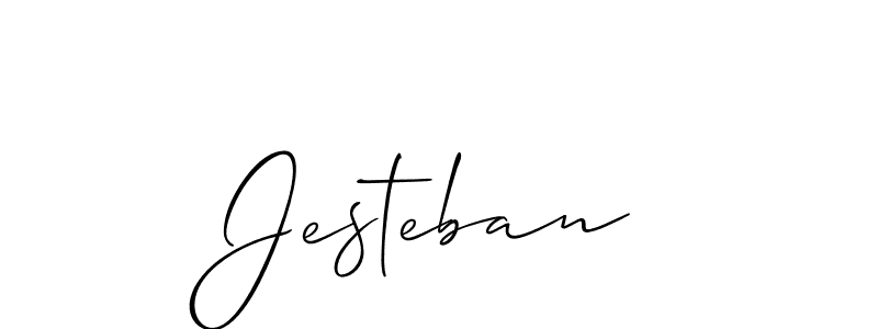 It looks lik you need a new signature style for name Jesteban. Design unique handwritten (Allison_Script) signature with our free signature maker in just a few clicks. Jesteban signature style 2 images and pictures png