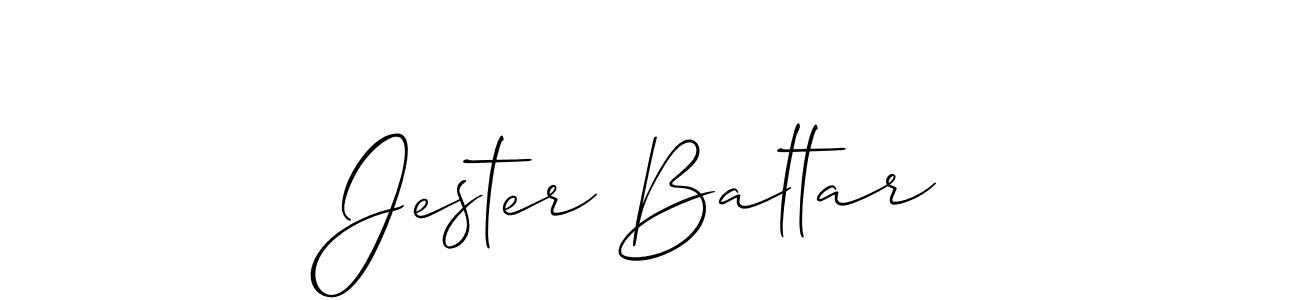 Once you've used our free online signature maker to create your best signature Allison_Script style, it's time to enjoy all of the benefits that Jester Baltar name signing documents. Jester Baltar signature style 2 images and pictures png