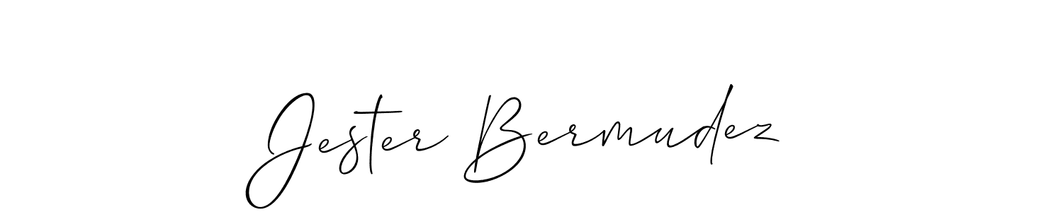 Similarly Allison_Script is the best handwritten signature design. Signature creator online .You can use it as an online autograph creator for name Jester Bermudez. Jester Bermudez signature style 2 images and pictures png