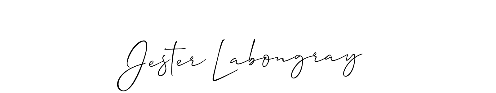 Similarly Allison_Script is the best handwritten signature design. Signature creator online .You can use it as an online autograph creator for name Jester Labongray. Jester Labongray signature style 2 images and pictures png