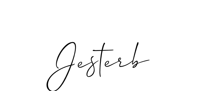 Jesterb stylish signature style. Best Handwritten Sign (Allison_Script) for my name. Handwritten Signature Collection Ideas for my name Jesterb. Jesterb signature style 2 images and pictures png