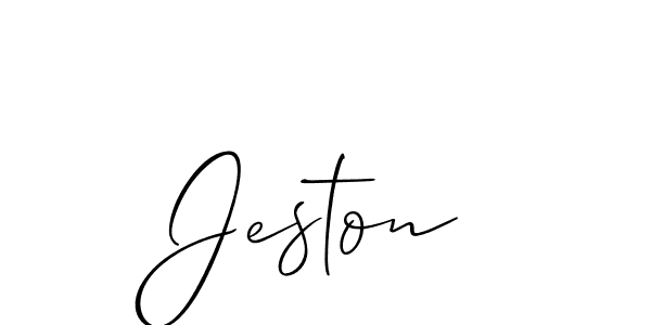 Best and Professional Signature Style for Jeston. Allison_Script Best Signature Style Collection. Jeston signature style 2 images and pictures png