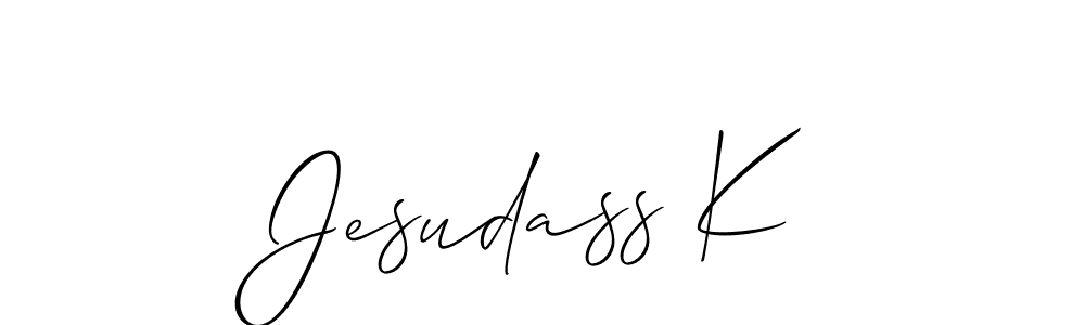 Jesudass K stylish signature style. Best Handwritten Sign (Allison_Script) for my name. Handwritten Signature Collection Ideas for my name Jesudass K. Jesudass K signature style 2 images and pictures png