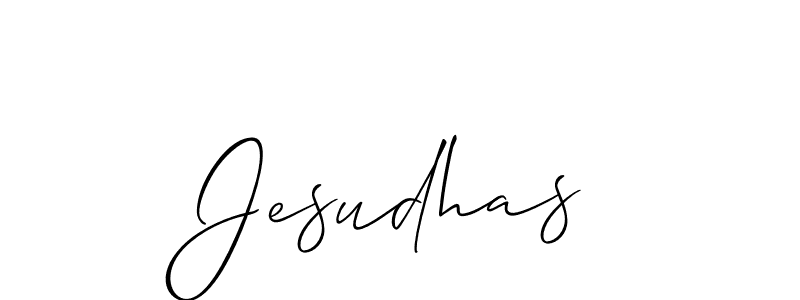 You should practise on your own different ways (Allison_Script) to write your name (Jesudhas) in signature. don't let someone else do it for you. Jesudhas signature style 2 images and pictures png