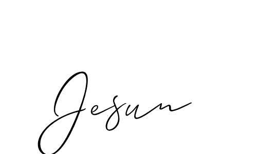 Make a beautiful signature design for name Jesun. Use this online signature maker to create a handwritten signature for free. Jesun signature style 2 images and pictures png