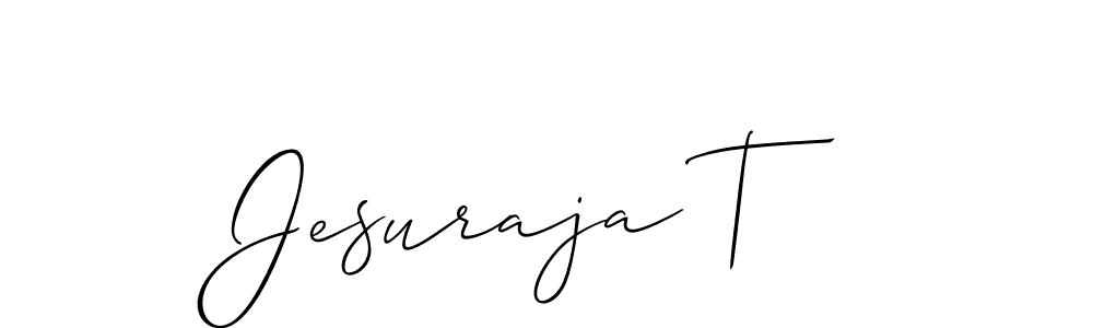Jesuraja T stylish signature style. Best Handwritten Sign (Allison_Script) for my name. Handwritten Signature Collection Ideas for my name Jesuraja T. Jesuraja T signature style 2 images and pictures png