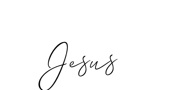 How to make Jesus  name signature. Use Allison_Script style for creating short signs online. This is the latest handwritten sign. Jesus  signature style 2 images and pictures png