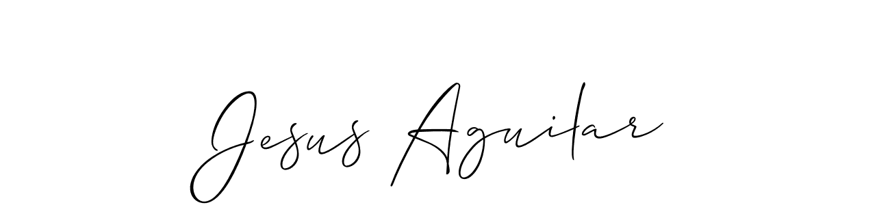 Design your own signature with our free online signature maker. With this signature software, you can create a handwritten (Allison_Script) signature for name Jesus Aguilar. Jesus Aguilar signature style 2 images and pictures png