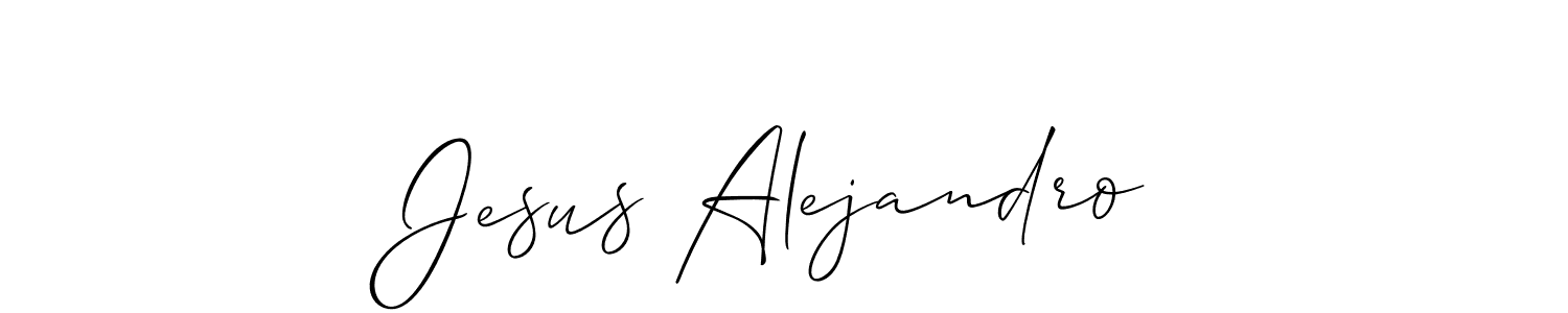 Jesus Alejandro stylish signature style. Best Handwritten Sign (Allison_Script) for my name. Handwritten Signature Collection Ideas for my name Jesus Alejandro. Jesus Alejandro signature style 2 images and pictures png