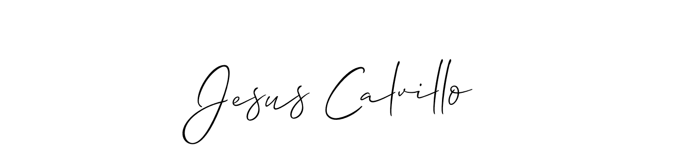 Use a signature maker to create a handwritten signature online. With this signature software, you can design (Allison_Script) your own signature for name Jesus Calvillo. Jesus Calvillo signature style 2 images and pictures png