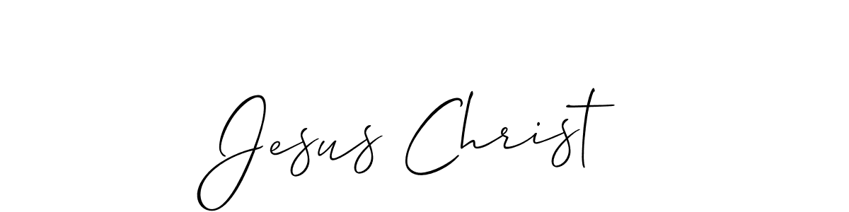 Jesus Christ stylish signature style. Best Handwritten Sign (Allison_Script) for my name. Handwritten Signature Collection Ideas for my name Jesus Christ. Jesus Christ signature style 2 images and pictures png