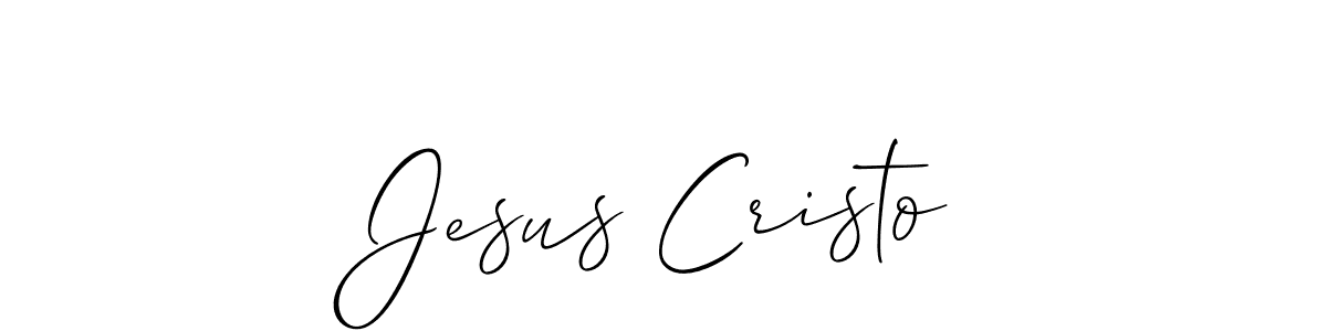 Allison_Script is a professional signature style that is perfect for those who want to add a touch of class to their signature. It is also a great choice for those who want to make their signature more unique. Get Jesus Cristo name to fancy signature for free. Jesus Cristo signature style 2 images and pictures png