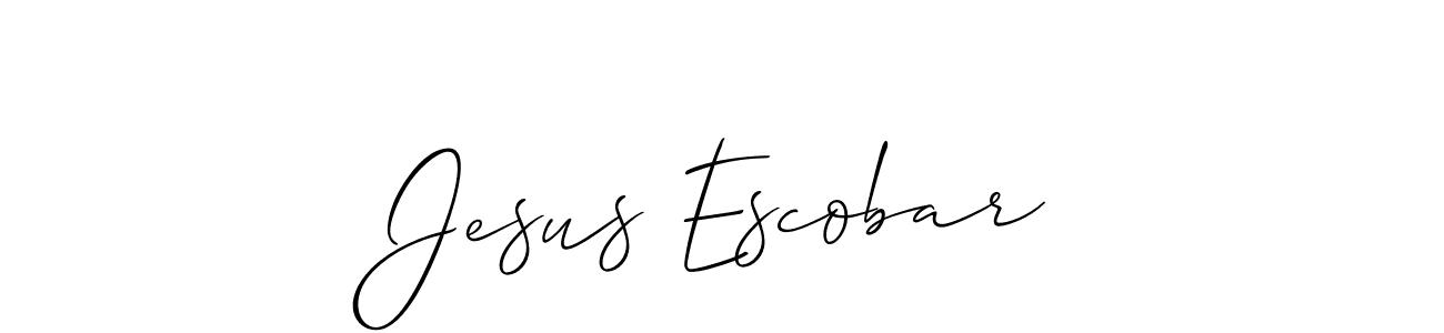 Use a signature maker to create a handwritten signature online. With this signature software, you can design (Allison_Script) your own signature for name Jesus Escobar. Jesus Escobar signature style 2 images and pictures png