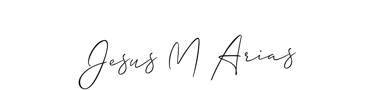 Design your own signature with our free online signature maker. With this signature software, you can create a handwritten (Allison_Script) signature for name Jesus M Arias. Jesus M Arias signature style 2 images and pictures png