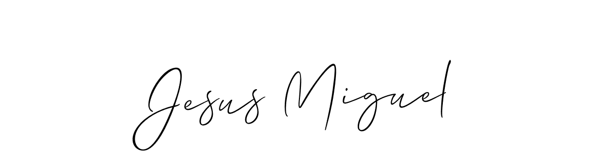 The best way (Allison_Script) to make a short signature is to pick only two or three words in your name. The name Jesus Miguel include a total of six letters. For converting this name. Jesus Miguel signature style 2 images and pictures png