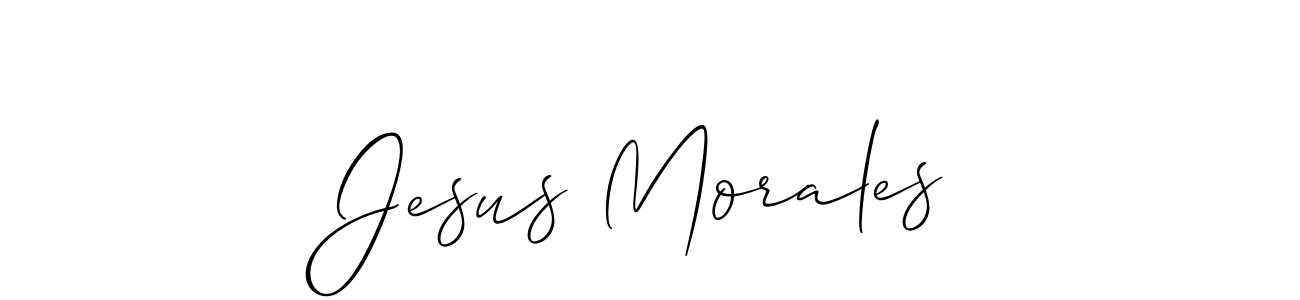 Use a signature maker to create a handwritten signature online. With this signature software, you can design (Allison_Script) your own signature for name Jesus Morales. Jesus Morales signature style 2 images and pictures png
