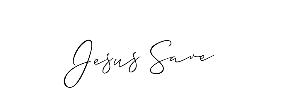Also we have Jesus Save name is the best signature style. Create professional handwritten signature collection using Allison_Script autograph style. Jesus Save signature style 2 images and pictures png