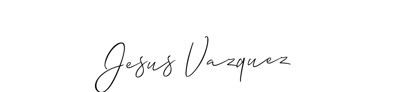 How to make Jesus Vazquez signature? Allison_Script is a professional autograph style. Create handwritten signature for Jesus Vazquez name. Jesus Vazquez signature style 2 images and pictures png