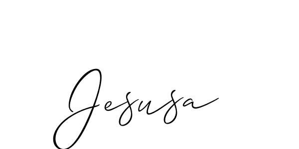 The best way (Allison_Script) to make a short signature is to pick only two or three words in your name. The name Jesusa include a total of six letters. For converting this name. Jesusa signature style 2 images and pictures png