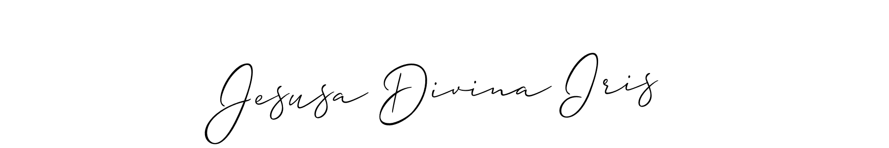 Best and Professional Signature Style for Jesusa Divina Iris. Allison_Script Best Signature Style Collection. Jesusa Divina Iris signature style 2 images and pictures png