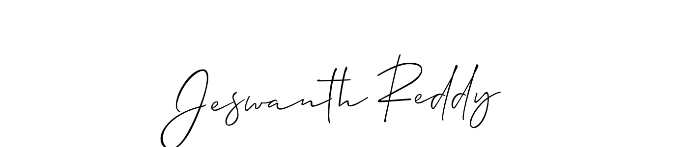 It looks lik you need a new signature style for name Jeswanth Reddy. Design unique handwritten (Allison_Script) signature with our free signature maker in just a few clicks. Jeswanth Reddy signature style 2 images and pictures png