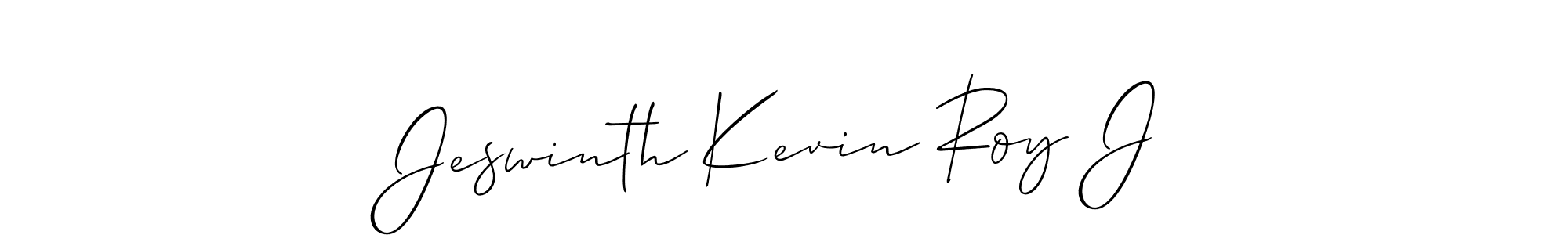 Once you've used our free online signature maker to create your best signature Allison_Script style, it's time to enjoy all of the benefits that Jeswinth Kevin Roy J name signing documents. Jeswinth Kevin Roy J signature style 2 images and pictures png