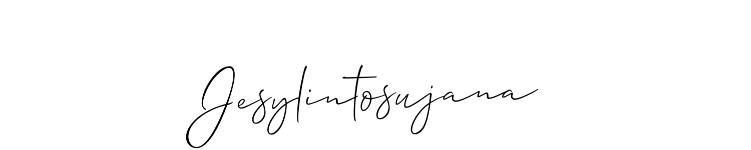 Once you've used our free online signature maker to create your best signature Allison_Script style, it's time to enjoy all of the benefits that Jesylintosujana name signing documents. Jesylintosujana signature style 2 images and pictures png