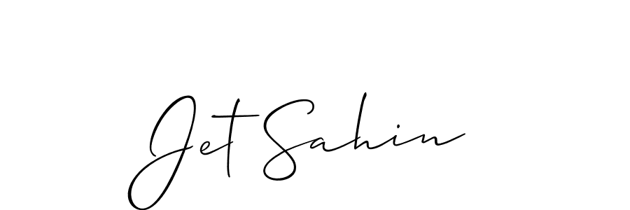 You can use this online signature creator to create a handwritten signature for the name Jet Sahin. This is the best online autograph maker. Jet Sahin signature style 2 images and pictures png