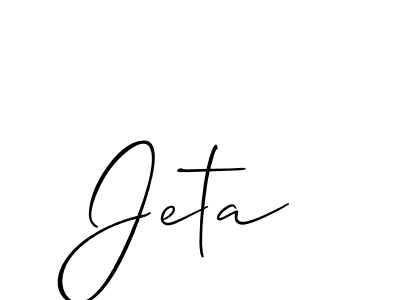 You should practise on your own different ways (Allison_Script) to write your name (Jeta) in signature. don't let someone else do it for you. Jeta signature style 2 images and pictures png