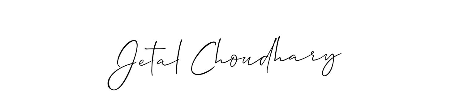Similarly Allison_Script is the best handwritten signature design. Signature creator online .You can use it as an online autograph creator for name Jetal Choudhary. Jetal Choudhary signature style 2 images and pictures png