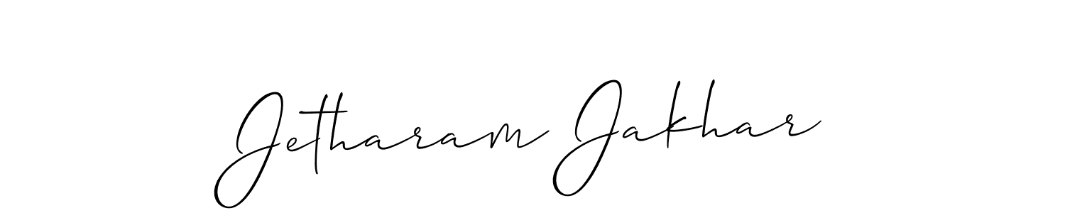 How to make Jetharam Jakhar signature? Allison_Script is a professional autograph style. Create handwritten signature for Jetharam Jakhar name. Jetharam Jakhar signature style 2 images and pictures png