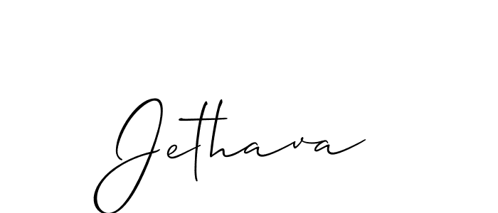 Jethava stylish signature style. Best Handwritten Sign (Allison_Script) for my name. Handwritten Signature Collection Ideas for my name Jethava. Jethava signature style 2 images and pictures png