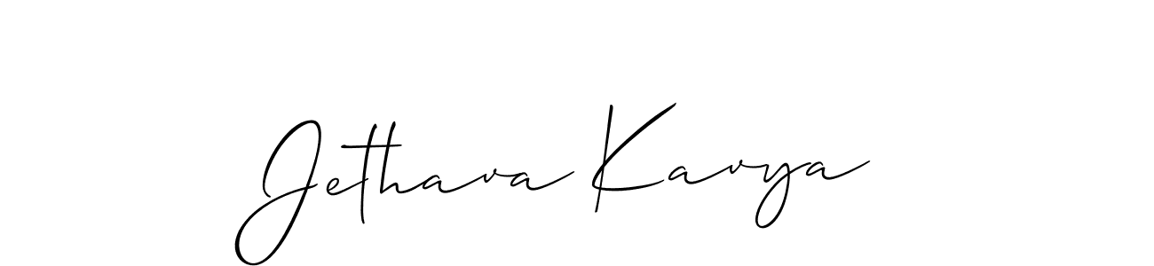 if you are searching for the best signature style for your name Jethava Kavya. so please give up your signature search. here we have designed multiple signature styles  using Allison_Script. Jethava Kavya signature style 2 images and pictures png