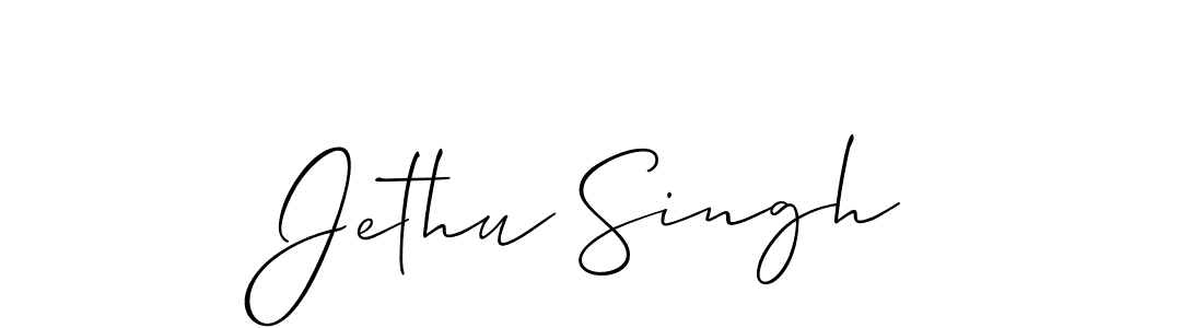 Use a signature maker to create a handwritten signature online. With this signature software, you can design (Allison_Script) your own signature for name Jethu Singh. Jethu Singh signature style 2 images and pictures png