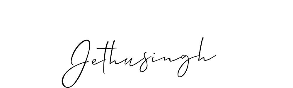 Allison_Script is a professional signature style that is perfect for those who want to add a touch of class to their signature. It is also a great choice for those who want to make their signature more unique. Get Jethusingh name to fancy signature for free. Jethusingh signature style 2 images and pictures png