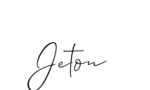 How to Draw Jeton signature style? Allison_Script is a latest design signature styles for name Jeton. Jeton signature style 2 images and pictures png