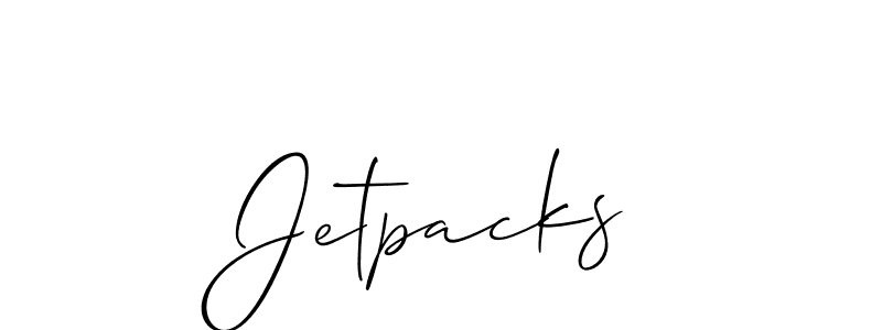 It looks lik you need a new signature style for name Jetpacks. Design unique handwritten (Allison_Script) signature with our free signature maker in just a few clicks. Jetpacks signature style 2 images and pictures png