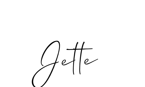 Also we have Jette name is the best signature style. Create professional handwritten signature collection using Allison_Script autograph style. Jette signature style 2 images and pictures png