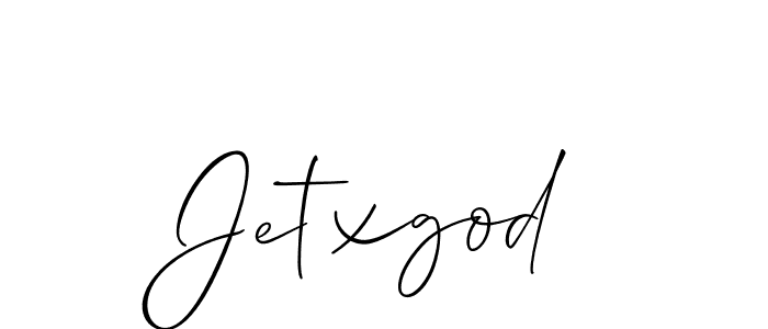 How to make Jetxgod signature? Allison_Script is a professional autograph style. Create handwritten signature for Jetxgod name. Jetxgod signature style 2 images and pictures png