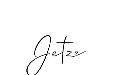 Also You can easily find your signature by using the search form. We will create Jetze name handwritten signature images for you free of cost using Allison_Script sign style. Jetze signature style 2 images and pictures png