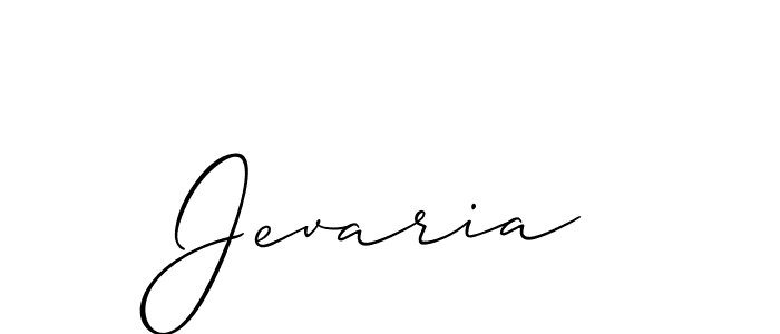 Make a short Jevaria signature style. Manage your documents anywhere anytime using Allison_Script. Create and add eSignatures, submit forms, share and send files easily. Jevaria signature style 2 images and pictures png