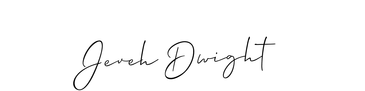 Jeveh Dwight stylish signature style. Best Handwritten Sign (Allison_Script) for my name. Handwritten Signature Collection Ideas for my name Jeveh Dwight. Jeveh Dwight signature style 2 images and pictures png