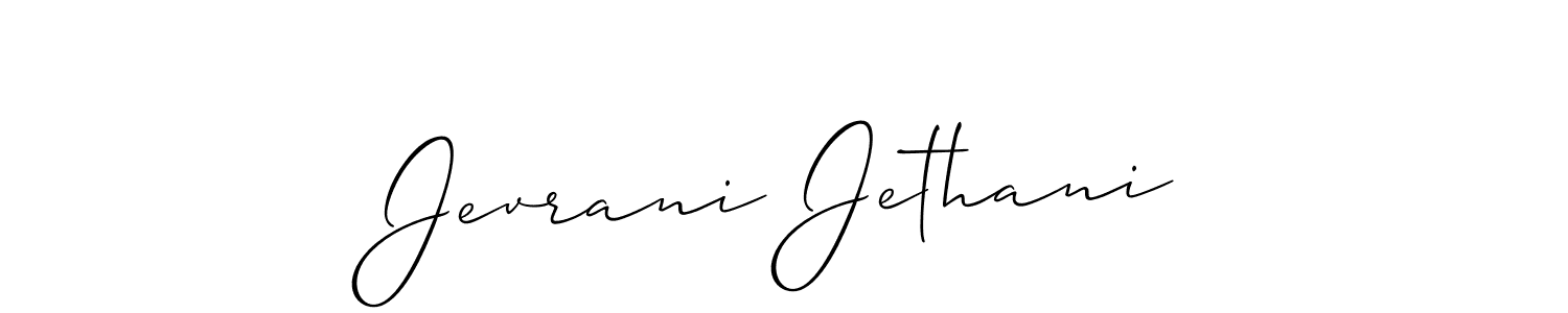 Check out images of Autograph of Jevrani Jethani name. Actor Jevrani Jethani Signature Style. Allison_Script is a professional sign style online. Jevrani Jethani signature style 2 images and pictures png