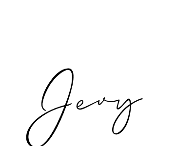 if you are searching for the best signature style for your name Jevy. so please give up your signature search. here we have designed multiple signature styles  using Allison_Script. Jevy signature style 2 images and pictures png