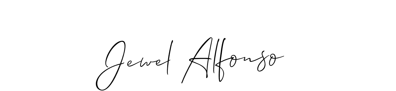 Also we have Jewel Alfonso name is the best signature style. Create professional handwritten signature collection using Allison_Script autograph style. Jewel Alfonso signature style 2 images and pictures png