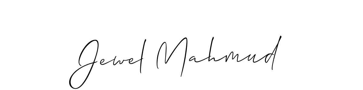 How to make Jewel Mahmud signature? Allison_Script is a professional autograph style. Create handwritten signature for Jewel Mahmud name. Jewel Mahmud signature style 2 images and pictures png